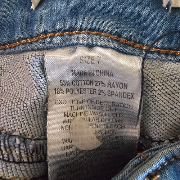 Girls Jeans Bundle Size 7 – Cat & Jack, Old Navy, H&M, Wallflower Lot (4 Pairs) - Picture 4 of 7